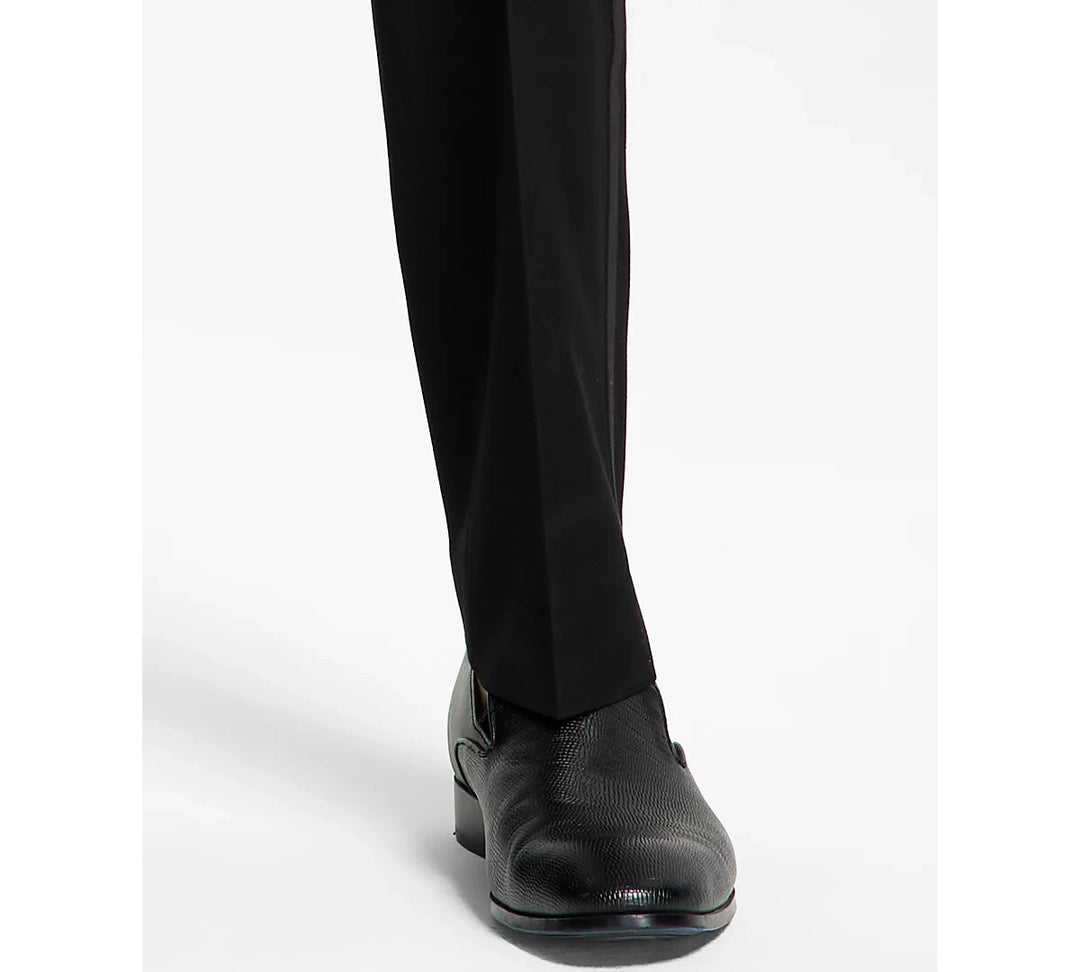 Alfani Men's Classic-Fit Stretch Black Tuxedo Pants MSRP $135