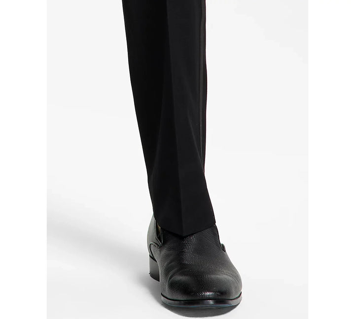 Alfani Men's Classic-Fit Stretch Black Tuxedo Pants MSRP $135