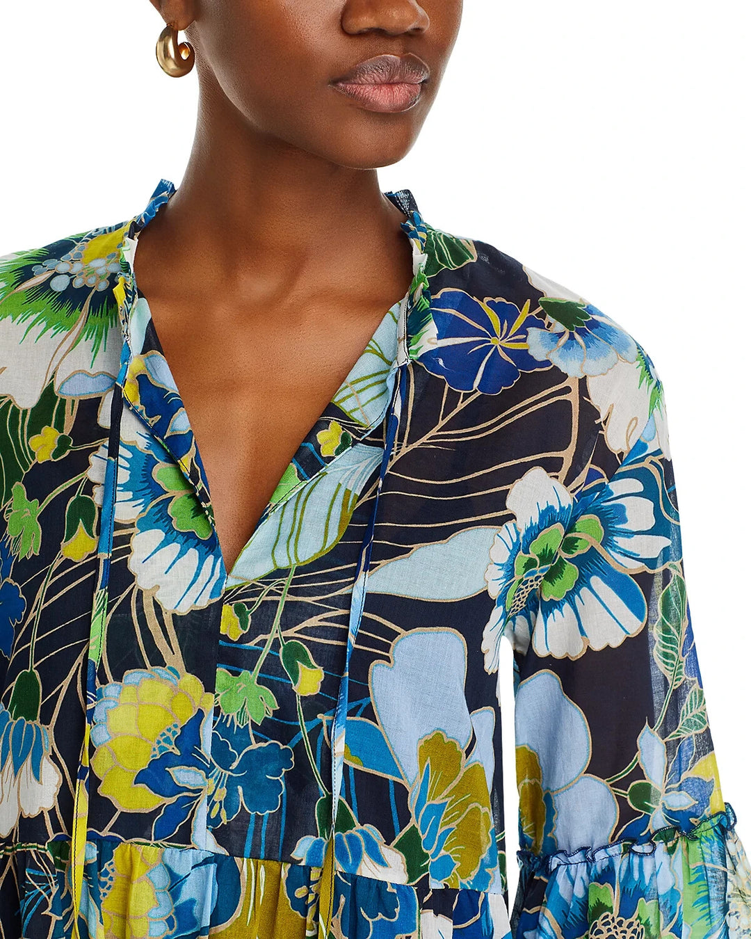 Johnny Was Jenn Cotton Mini Dress MSRP $225