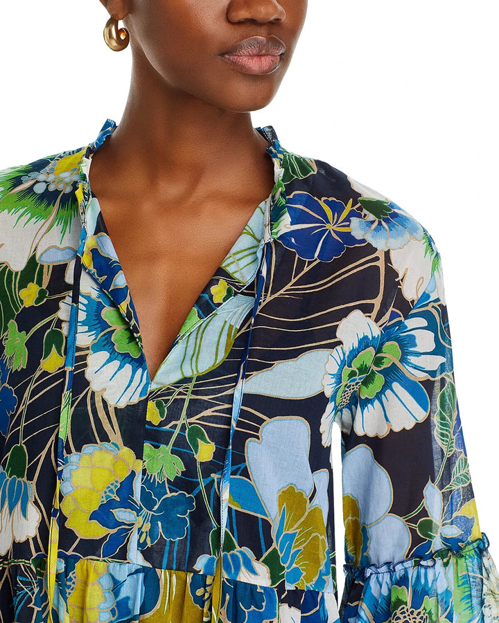 Johnny Was Jenn Cotton Mini Dress MSRP $225