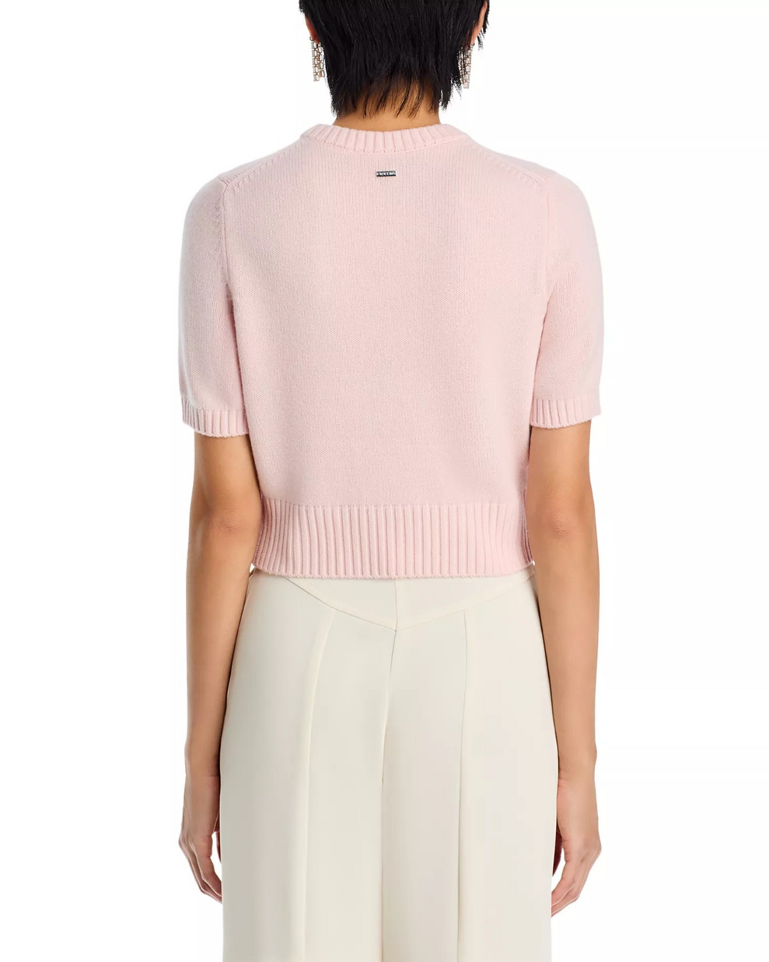 TOCCIN Elsie Wool & Cashmere Short Sleeve Sweater MSRP $295