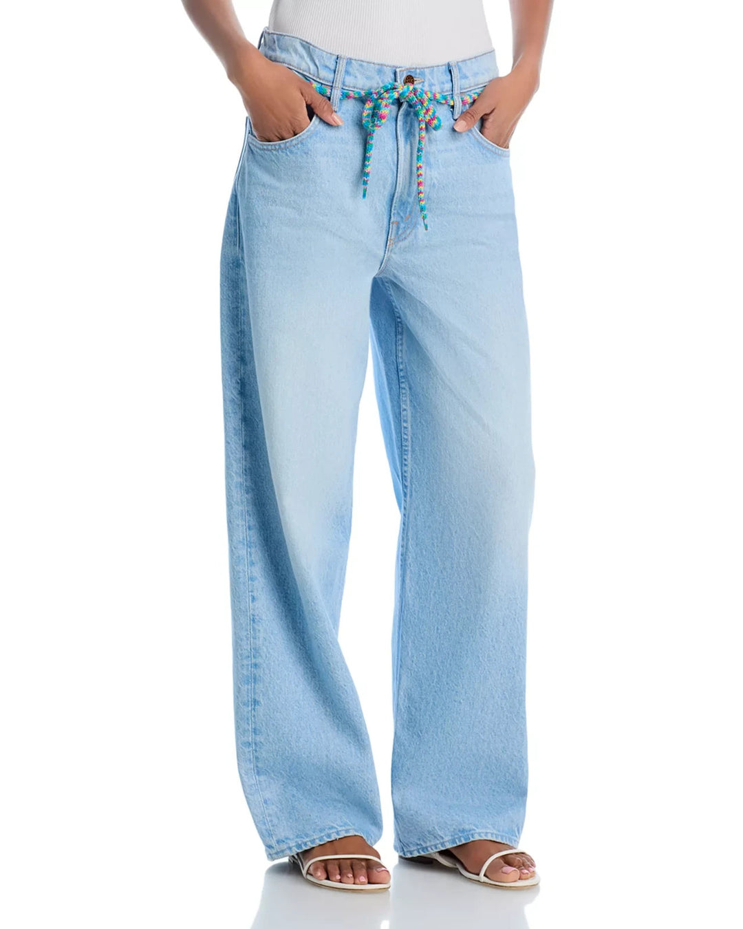 Mother the Shoelace Fun Dip Nerdy High Rise Jeans MSRP $258