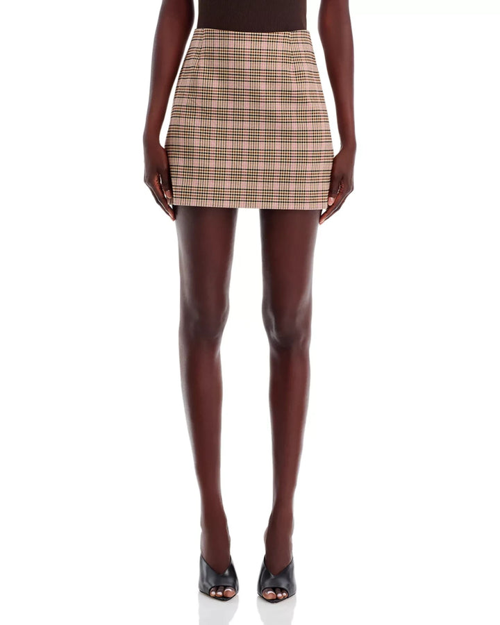 FRENCH CONNECTION Gina Check Mini Skirt MSRP $98