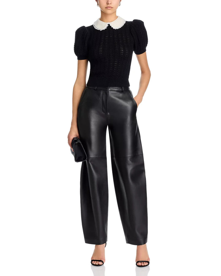 Alice and Olivia Chase Puff Sleeve Sweater MSRP $495
