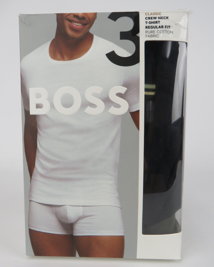 BOSS Classic Regular Fit Cotton Tees, Pack of 3 MSRP $48