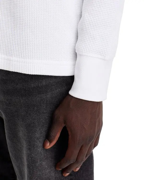 Rag & Bone Cotton Blend Waffle Knit Henley MSRP $198