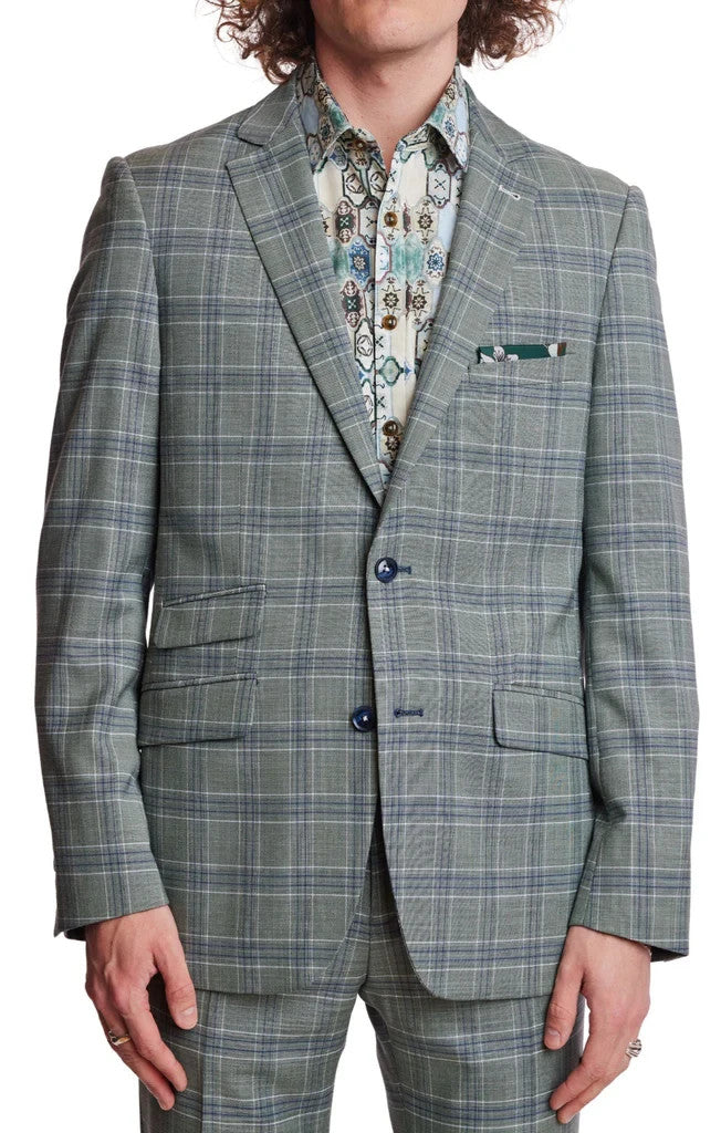 Paisley & Gray Dover Slim Fit Plaid Sport Coat MSRP $250