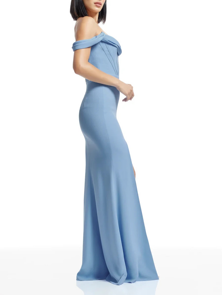Dress the Population Melania Off-the-Shoulder Gown MSRP $248