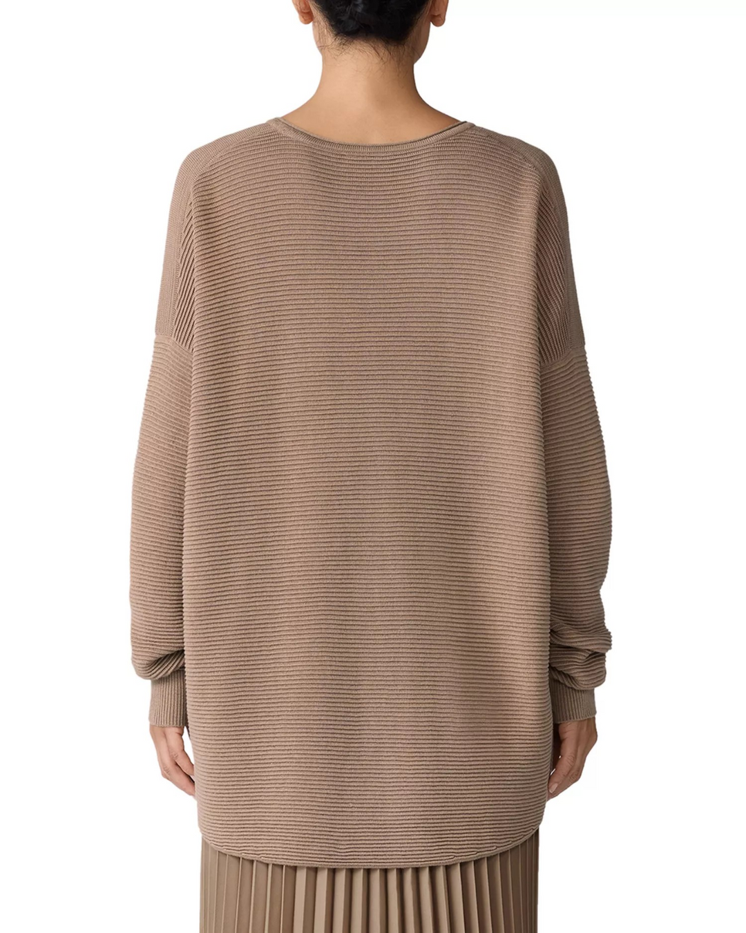 Eileen Fisher Ribbed Tunic Sweater MSRP $278
