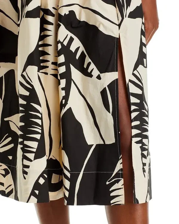 Lucy Paris Amari Floral Print Poplin Skirt MSRP $78