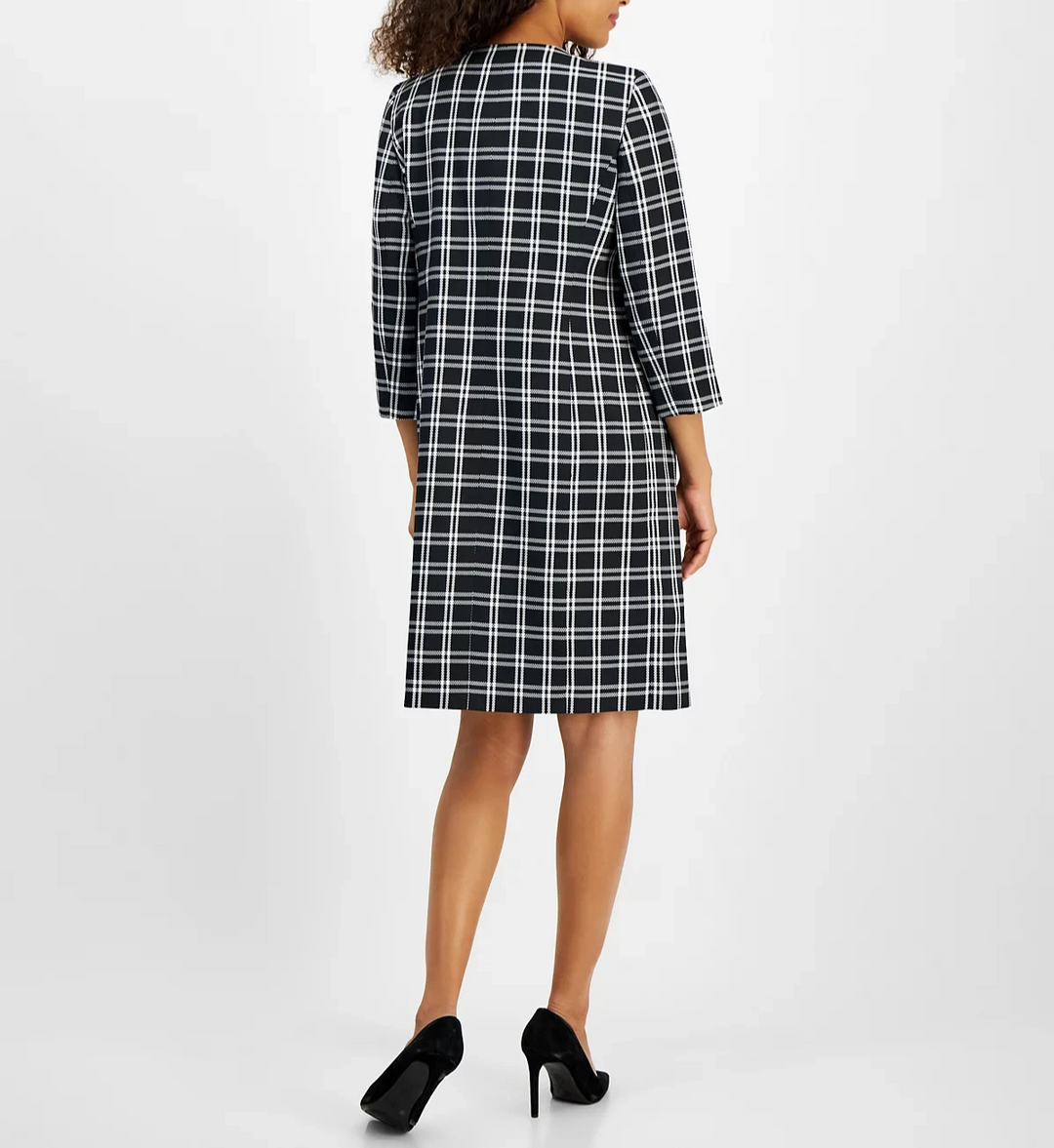 Le Suit 3/4-Sleeve Topper Jacket & Sheath Dress Suit MSRP $300
