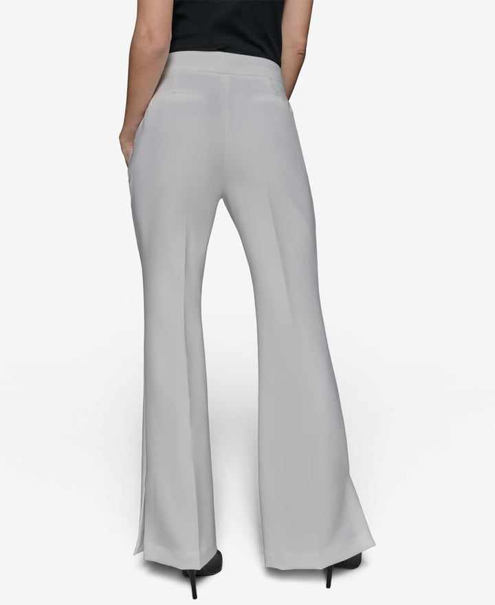 KARL LAGERFELD PARIS Women's High-Waisted Flare-Leg Pants MSRP $119