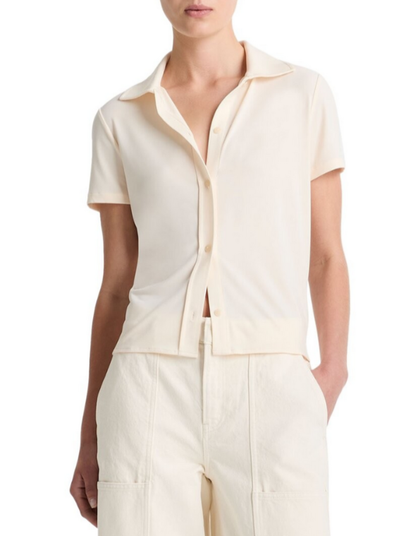 Vince Short Sleeve Button Up Shirt MSRP $195