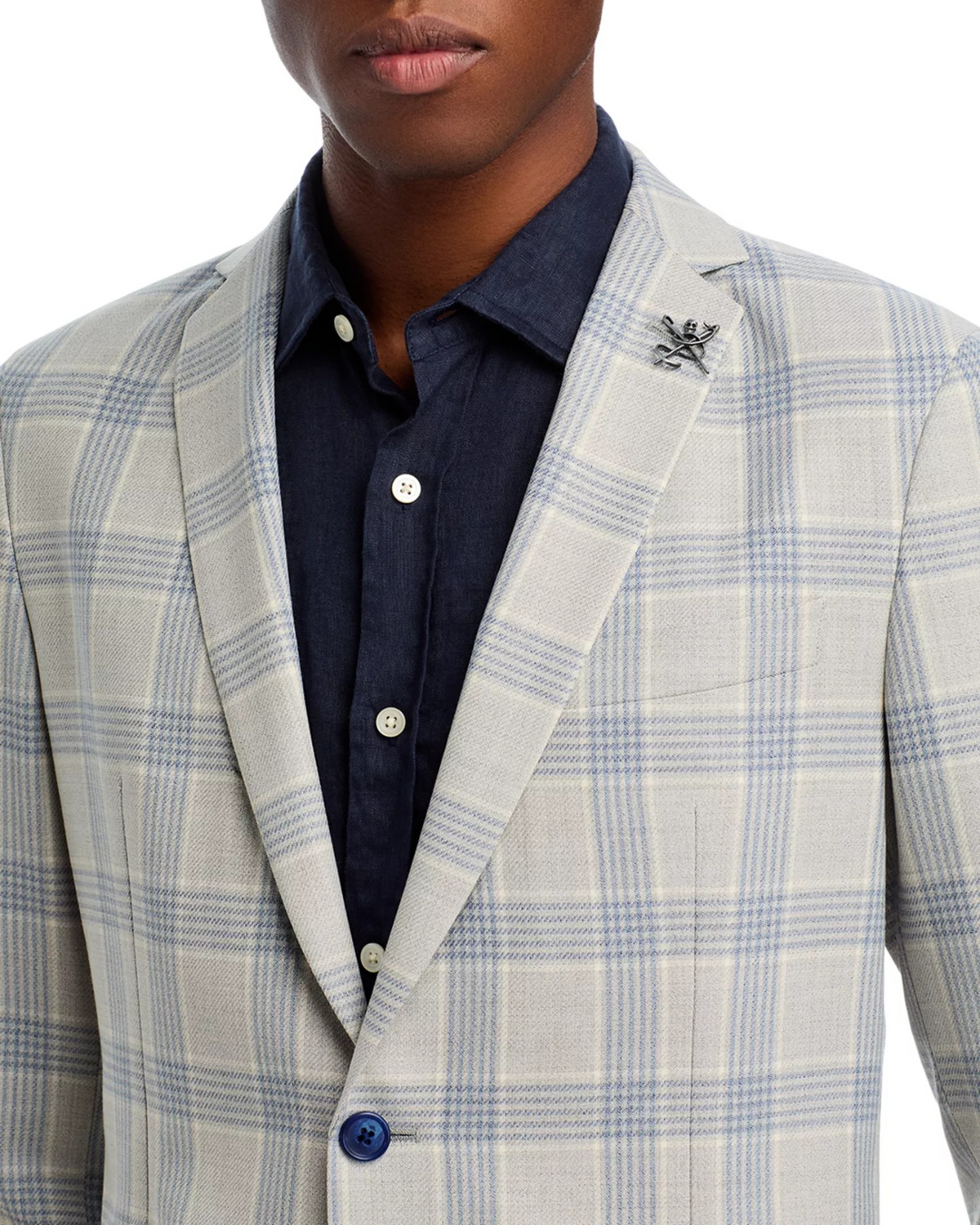 John Varvatos Star USA Star USA Plaid Slim Fit Sport Coat MSRP $598