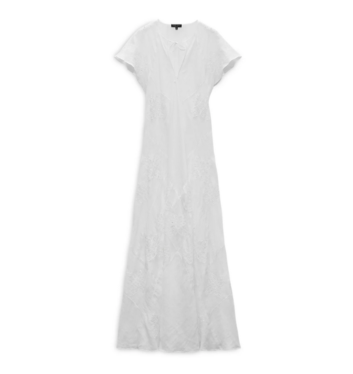 rag & bone Delancy Embroidered Maxi Dress MSRP $478