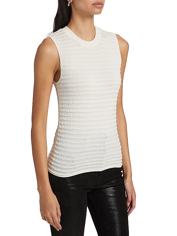 Frame Smocked Sleeveless Top MSRP $348