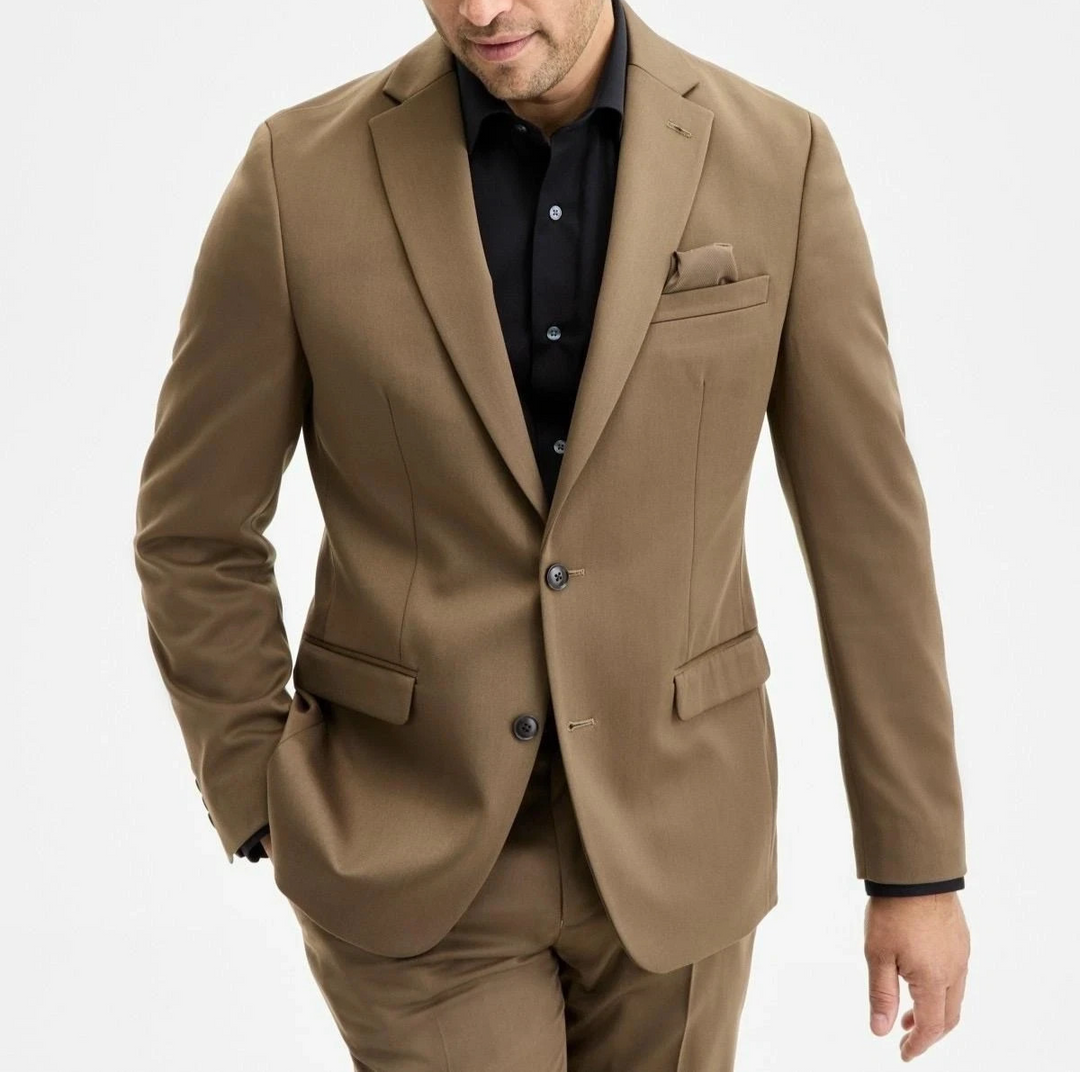 Bar III Men's Slim-Fit Satin Suit Separate Jacket MSRP $425