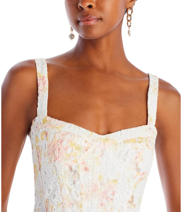 Bardot Lilah Corset Midi Dress MSRP $189