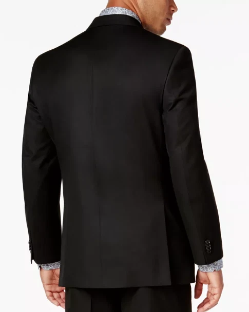 Sean John Men's Classic-Fit Black Solid Jacket MSRP $360