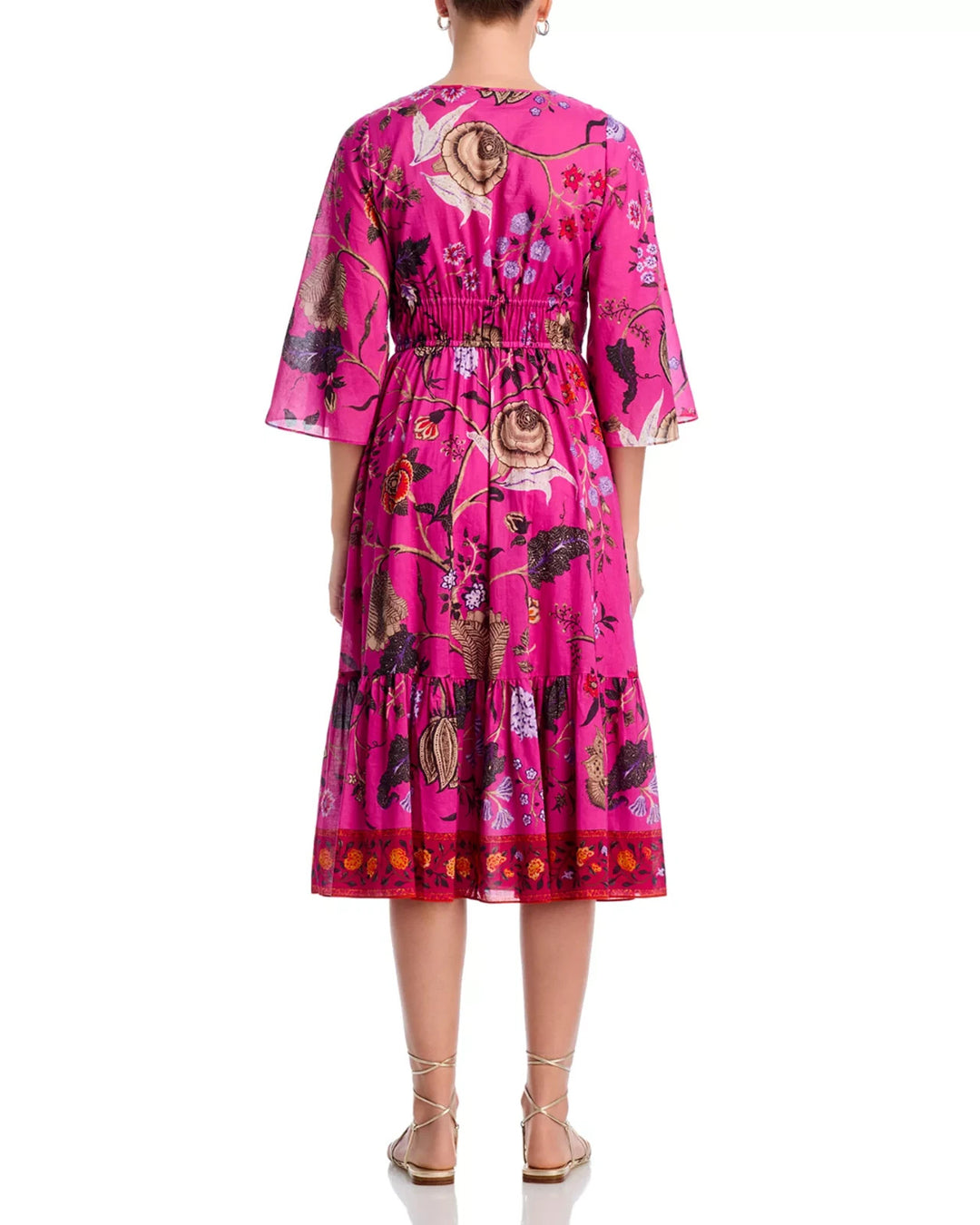 Kobi Halperin Reese Floral Tiered Cover Up Dress MSRP $598