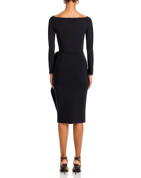 Chiara Boni La Petite Robe Silveria Off The Shoulder Bodycon Dress MSRP $750