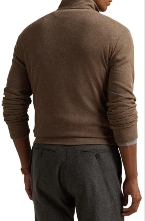 Polo Ralph Lauren Herringbone Quarter Zip Shirt MSRP $138