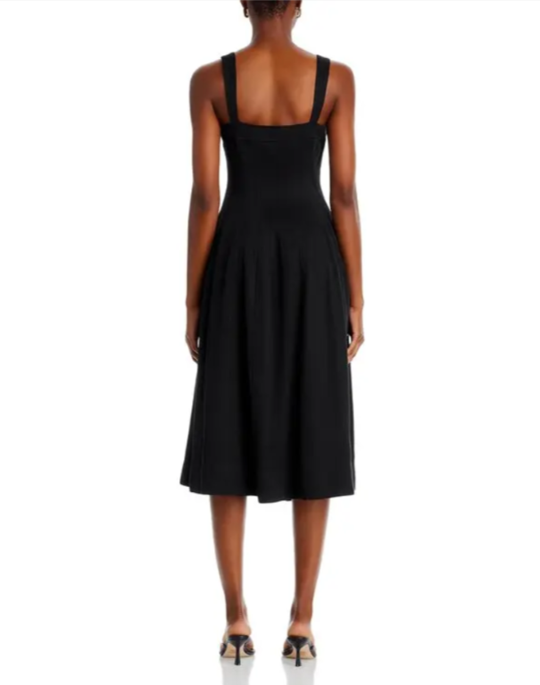 AQUA x Liat Baruch Button Front Midi Dress MSRP $128