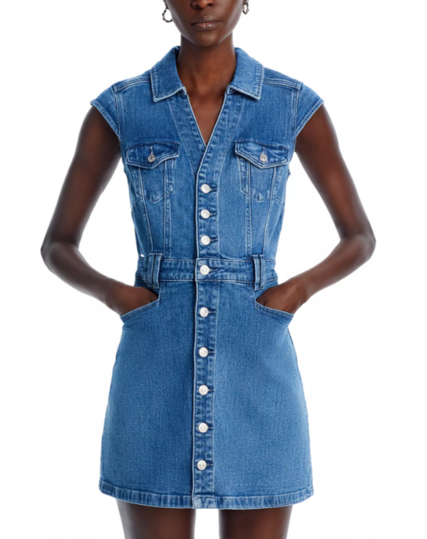 PAIGE Jaxsyn Denim Dress MSRP $259