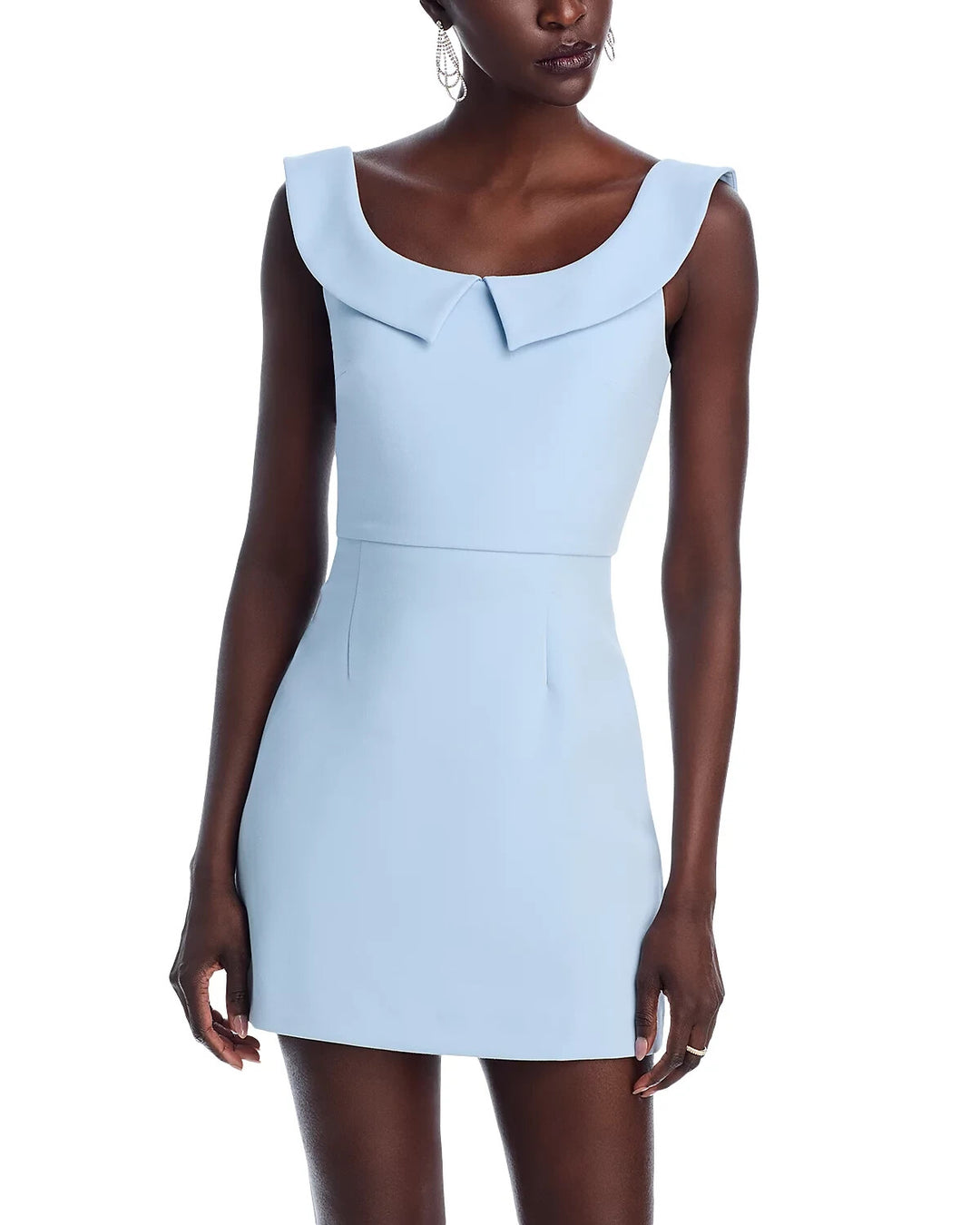 FRENCH CONNECTION The Whisper Collar Mini Dress MSRP $138
