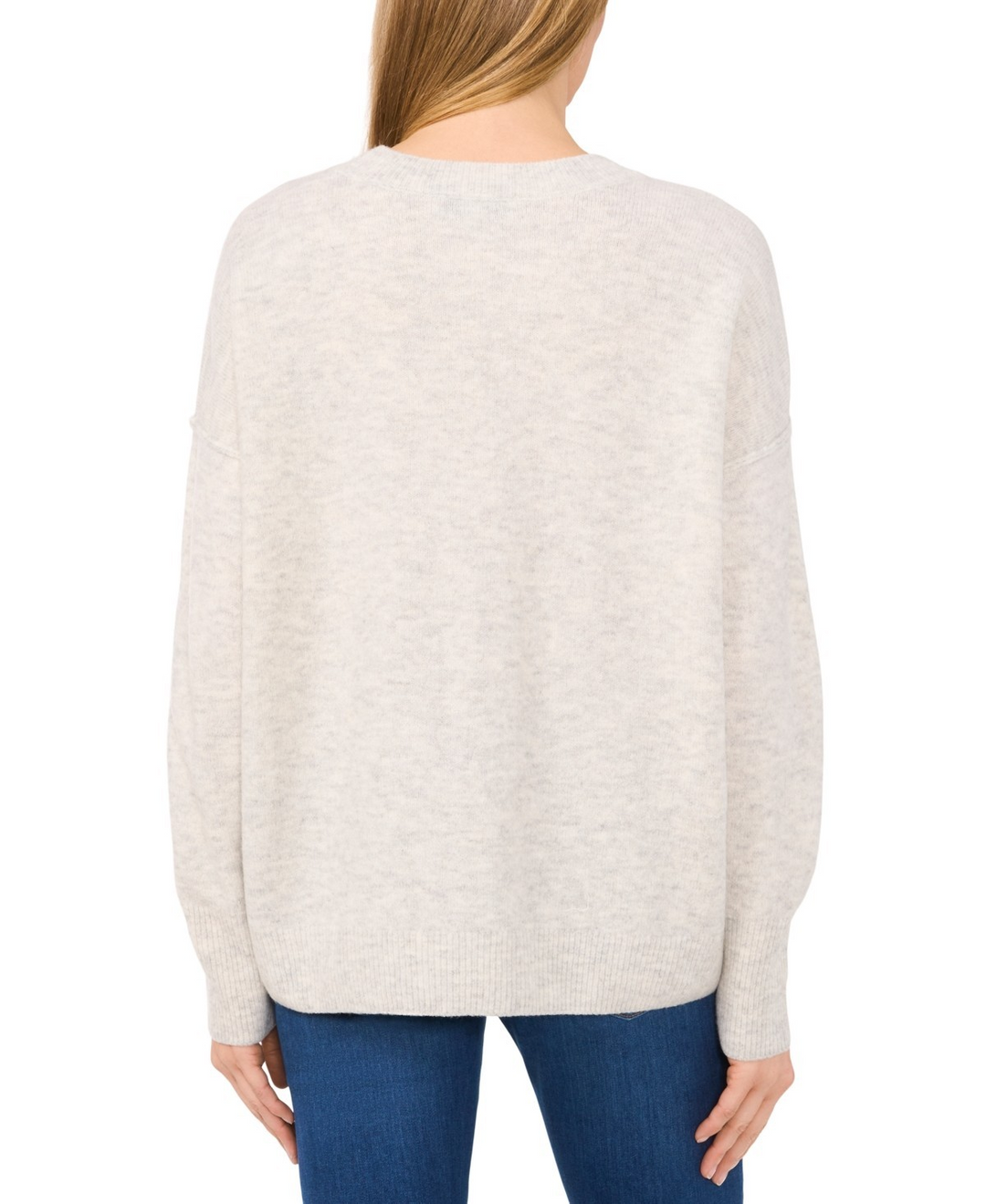 CeCe Women's Snowflake Intarsia Long-Sleeve Sweater MSRP $79