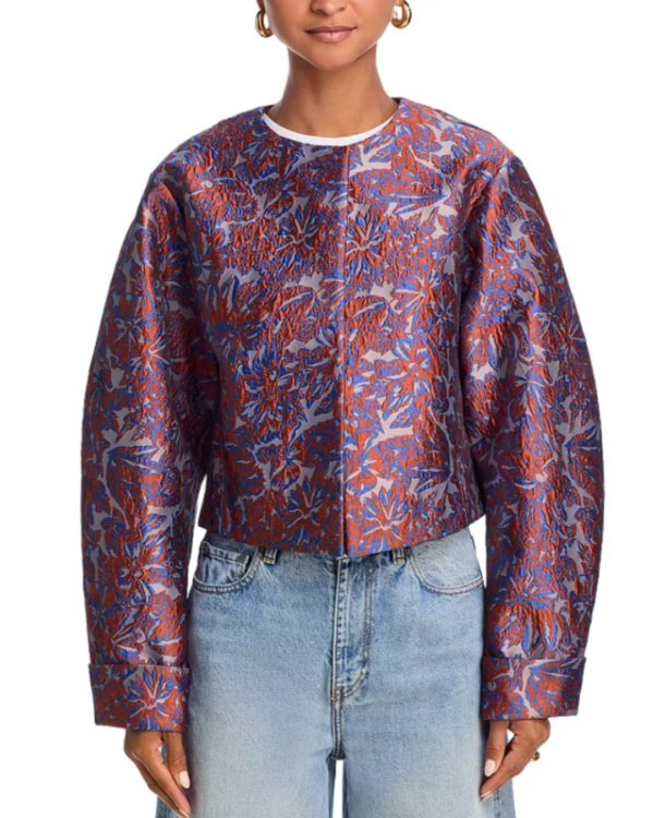 Derek Lam 10 Crosby Neville Cloque Jacket MSRP $595