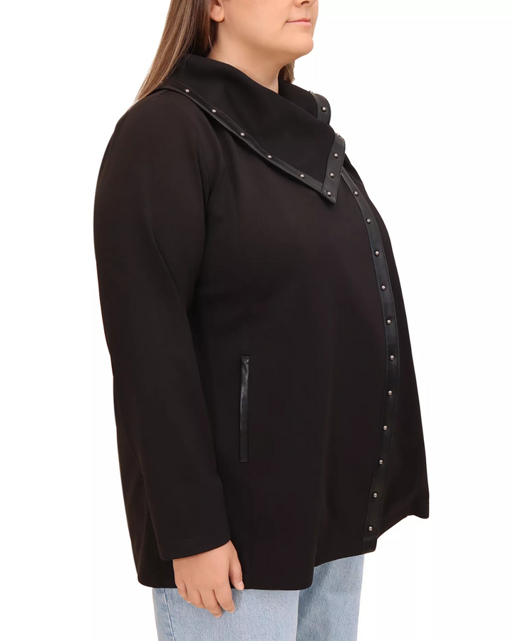 Bagatelle Plus Drape Collar Jacket MSRP $119