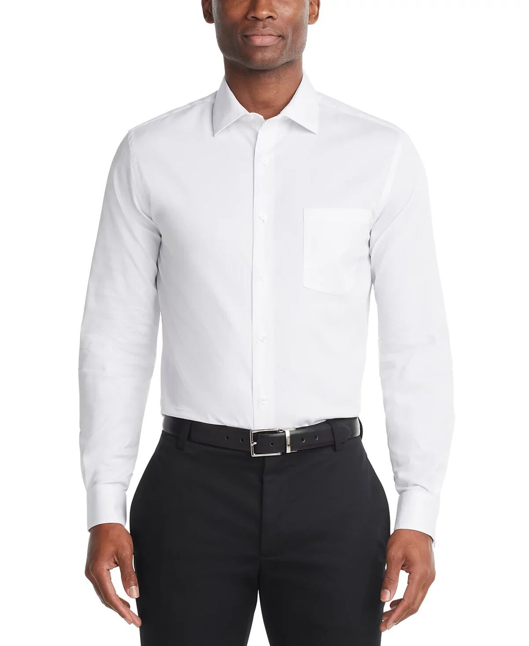 Van Heusen Men's Stain Shield Regular Fit Dress Shirt MSRP $60