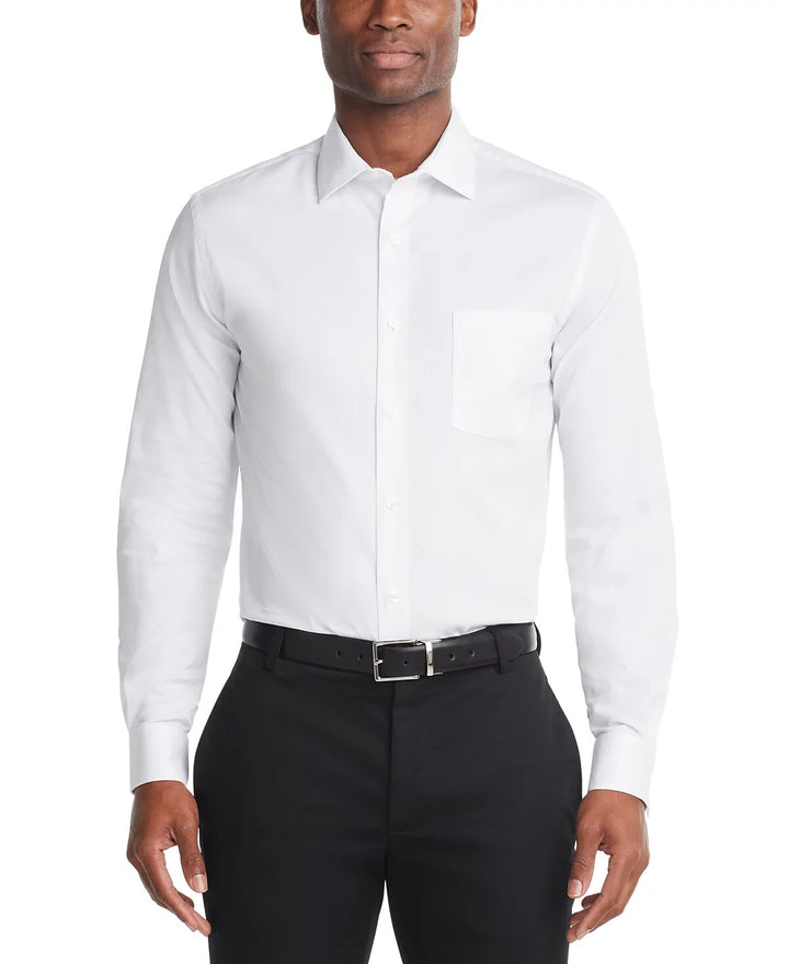 Van Heusen Men's Stain Shield Regular Fit Dress Shirt MSRP $60