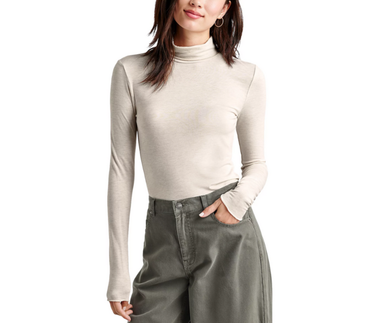 Splendid Bamboo Long Sleeve Turtleneck Top MSRP $78