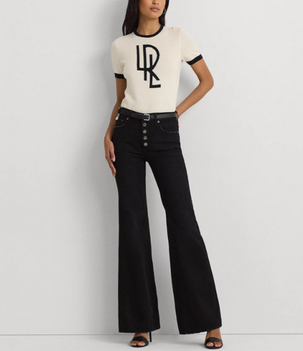 Lauren Ralph Lauren High-Rise Flare Jeans MSRP $165