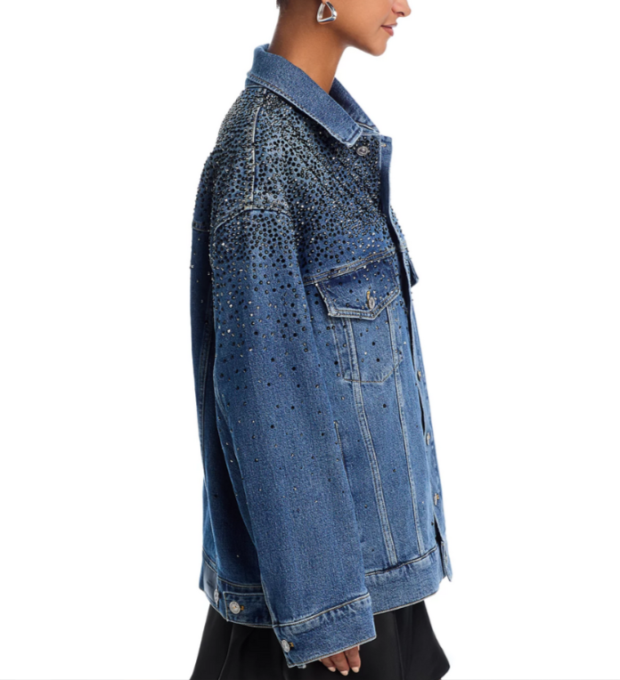 7 For All Mankind Oli Denim Trucker Jacket MSRP $498