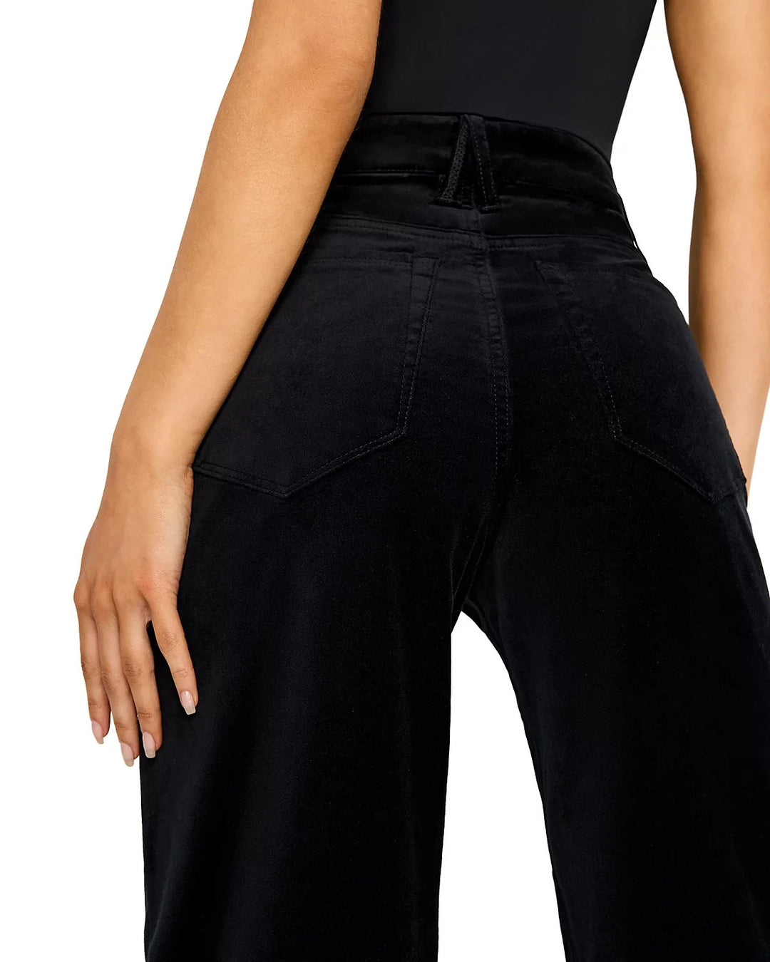 Good American Velvet Good Skate Wide Leg Jeans MSRP $189