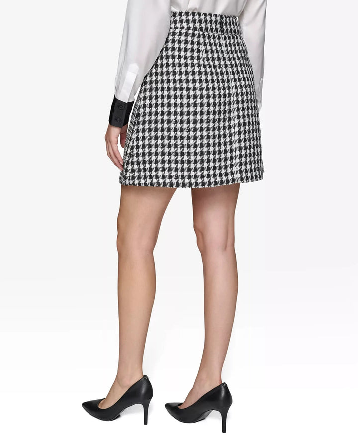 KARL LAGERFELD PARIS Houndstooth Miniskirt MSRP $109
