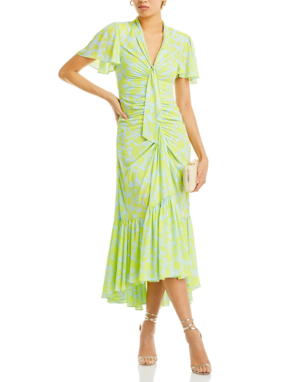 Cinq à Sept Graphic Floral Peeta Dress MSRP $495