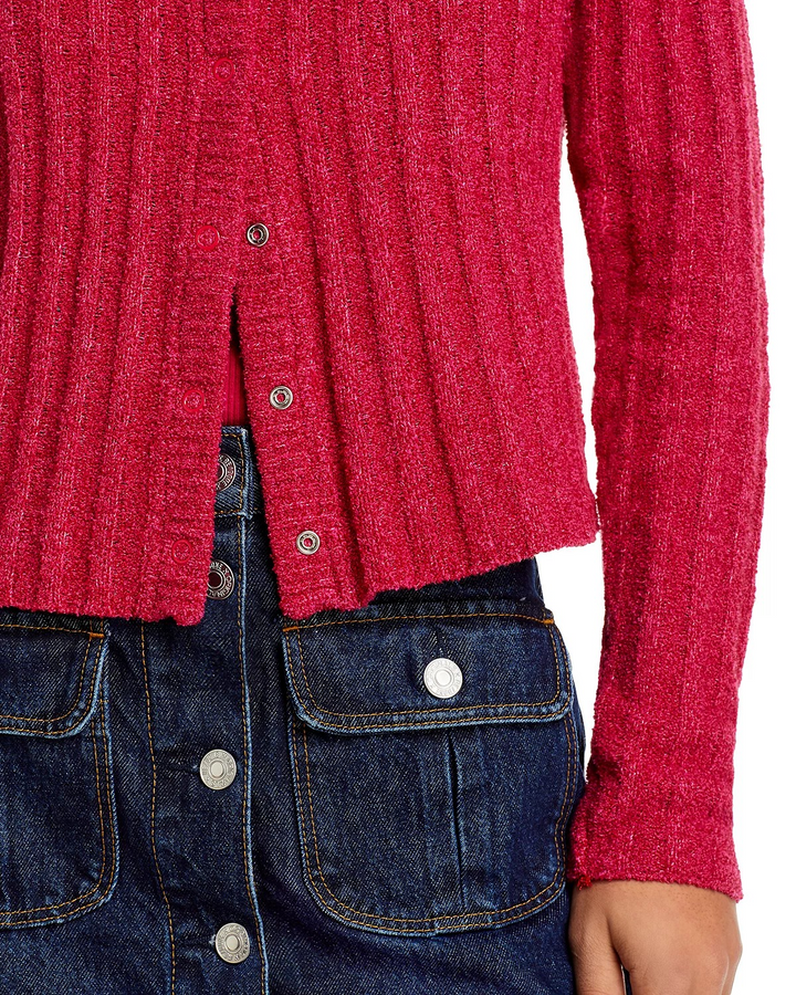Re/Done Terry Ribbed Cardigan MSRP $350
