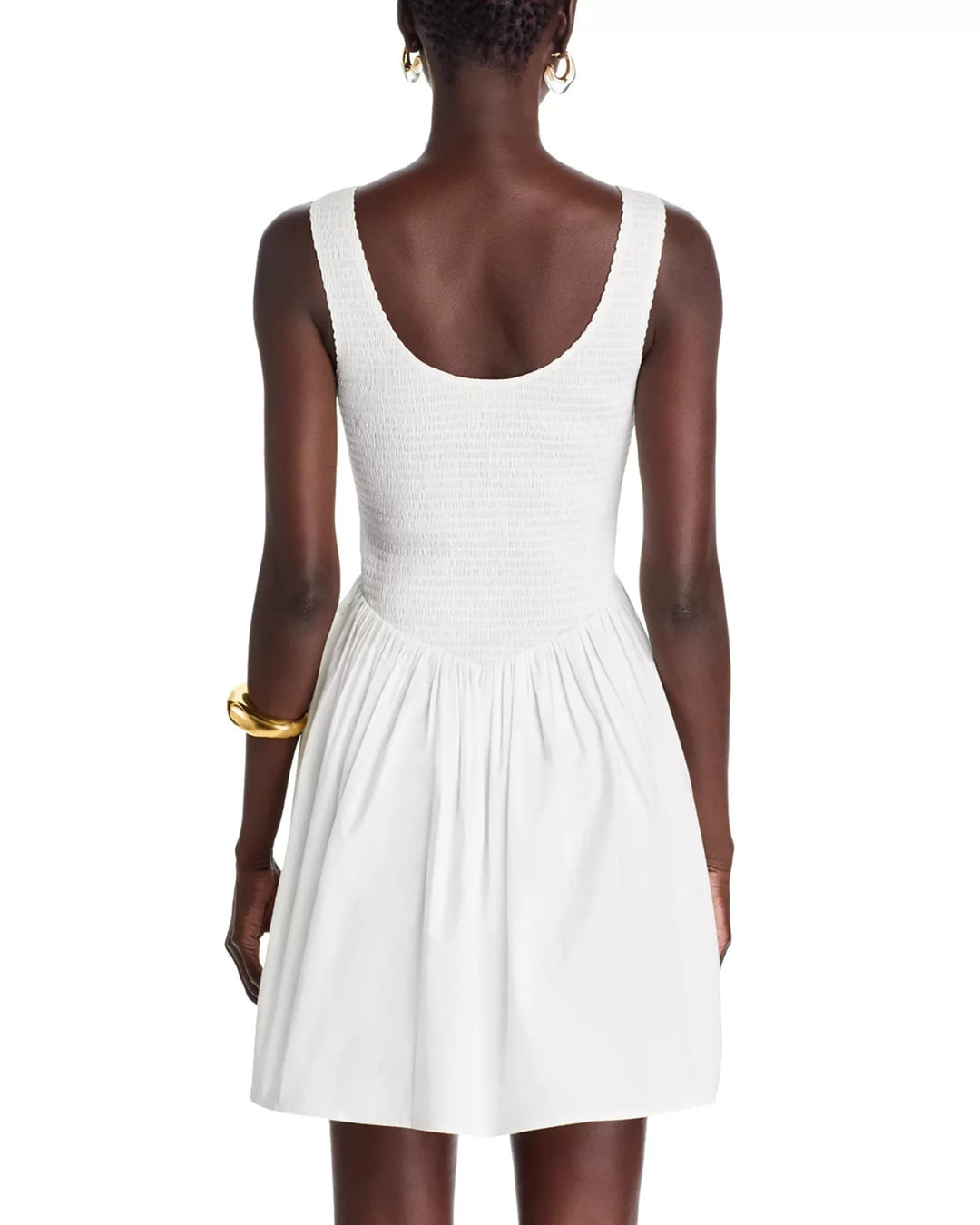 WAYF Dana Smocked Mini Dress MSRP $88