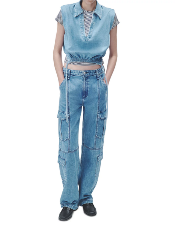 rag & bone Fiona Ultra Featherweight Top MSRP $228