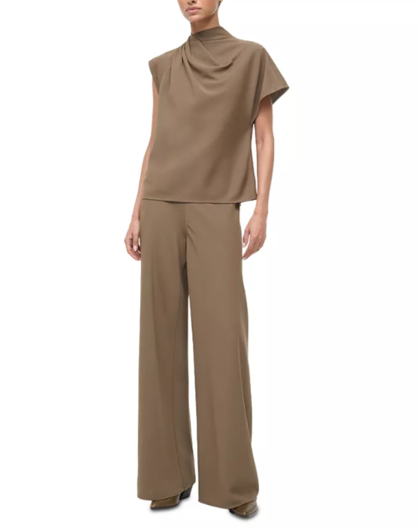 STAUD Davina Asymmetric Top MSRP $345