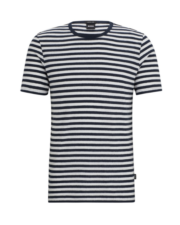 BOSS Tiburt Striped Tee MSRP $128