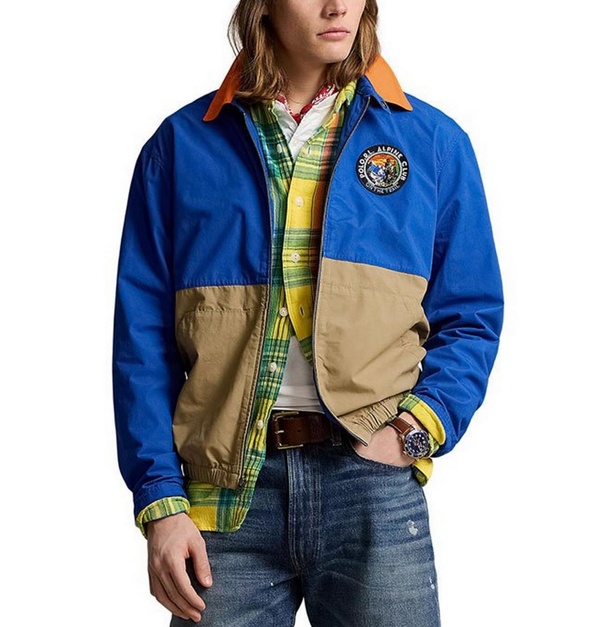 POLO Ralph Lauren Colorblocked Windbreaker Jacket MSRP $168
