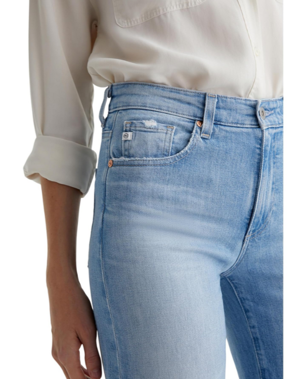 Ag Saige Mid Rise Wide Leg Crop Jeans MSRP $225