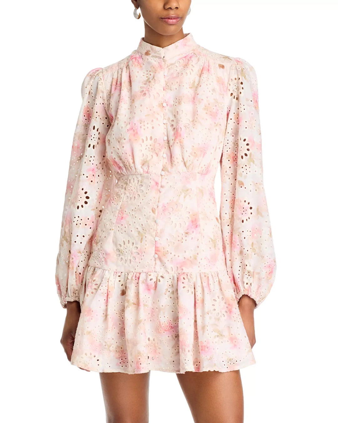 Bardot Hendry Floral Print Mini Dress MSRP $199