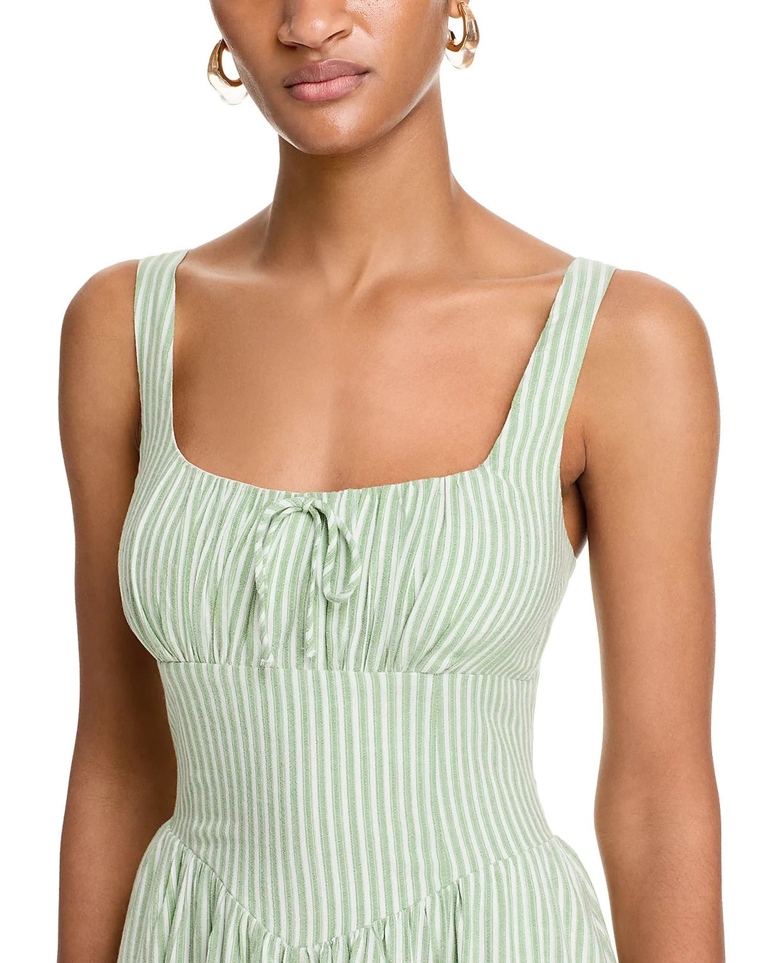 Moon River Corset Poplin Midi Dress MSRP $108