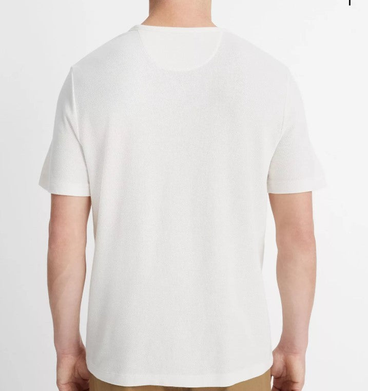 Vince Pima Cotton Piqué Crew Neck T-Shirt MSRP $128